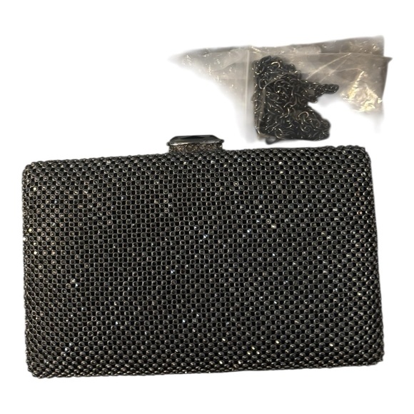 Adrienne Vittadini Handbags - Adrienne Vittadini Pewter Evening Bag NEW
